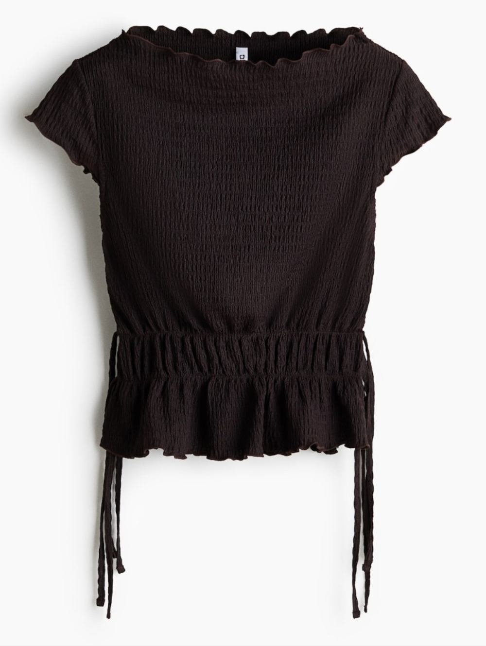 H&M 🤎 Women's Smocked Waist Top 🤎 Size Small